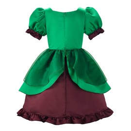 ReliBeauty Leprechaun Costume for Girls St Patricks Day Dress Up Green,140