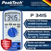 PeakTech True RMS Digital Multimeter 6000 Counts with USB, Continuity