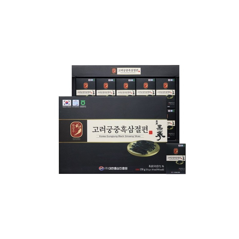 Hansamsu Goryeo Royal Black Ginseng Section 150g / 한삼수 고려궁중흑삼절편