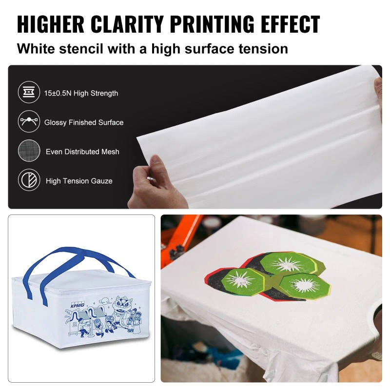 2-Piece Screen Printing Kit with 20x24inch Aluminum Silk Screen Printing
