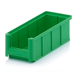 Creativ Ladenbau GmbH Storage Box Stackable Storage Box Size 2 Long Green (Yellow Green Similar to RAL6018)