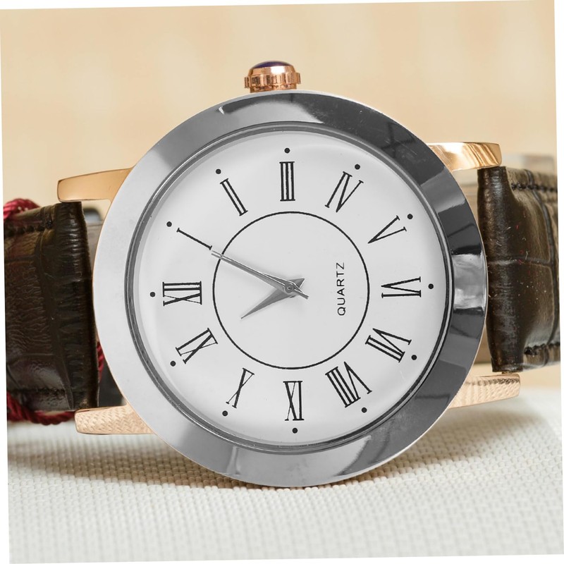 COHEALI Retro Clock Head Insert with Roman Numerals Vintage Round