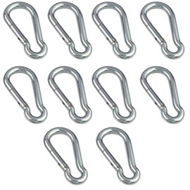 HAMBURGER TAUWERK-FABRIK EST. 1901 Stainless Steel Snap Hooks 8 x 80 mm Pack of 10