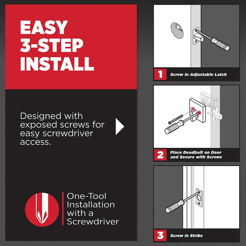Kwikset Uptown Deadbolt Lock, Polished Chrome Round Exterior Keyed Front