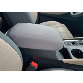 Auto Console Covers- Fits The Jaguar XF 2009-2015 Center Console Armrest Cover Waterproof Neoprene Fabric- Dark Gray