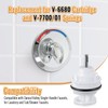 Enhon Shower Faucets Cartridge Replacement for V-6680 V-7700/01, Compatible with