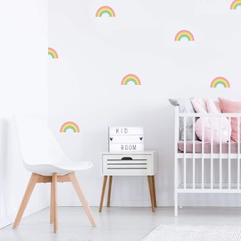 Rainbow stickaround wall stickers | Bright and pastel options | Unicorn window stickers | Children's room decor | UK
