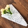 Gracebuy Pack of 4PCS White 7 Inch 100% Cotton HANDMADE