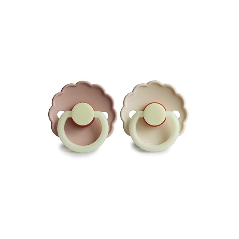 FRIGG Daisy Night Pacifiers - Glow in the Dark, BPA-Free,
