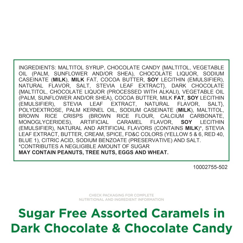 RUSSELL STOVER Sugar Free Assorted Caramels in Chocolate Candy, 15.3