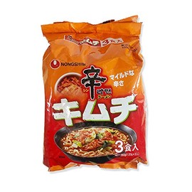 Spicy Ramen Kimchi, 4.2 oz (120 g) x 3 Bags, Mild Spicy