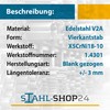 Stahl-Shop24 - Stainless steel V2A solid material square stainless steel