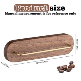 TOATELU Coffee Filter Holder Wall Mounted, Filter Bag Container for Coffee, Coffee Filter Holder for Wall, Coffee Filter Holder, Universal Coffee Filter Holder, for Coffee Bar/Home/Office (Brown)