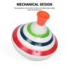 Push Down Spinning Top Toy with LED and Music Peg-top