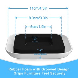 Upgrade Furniture Sliders, Furniture Sliders for Carpets, 8 PCS 4.3" Moving Pads with Anti-Slip Groove, Furniture Moving Sliders for Easy Move Bed Couch Tables Cabinet Heavy Duty, Protect Carpets