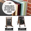 Ilyapa Rustic Double Sided Swinging Chalkboard Sidewalk Sign - Barnwood