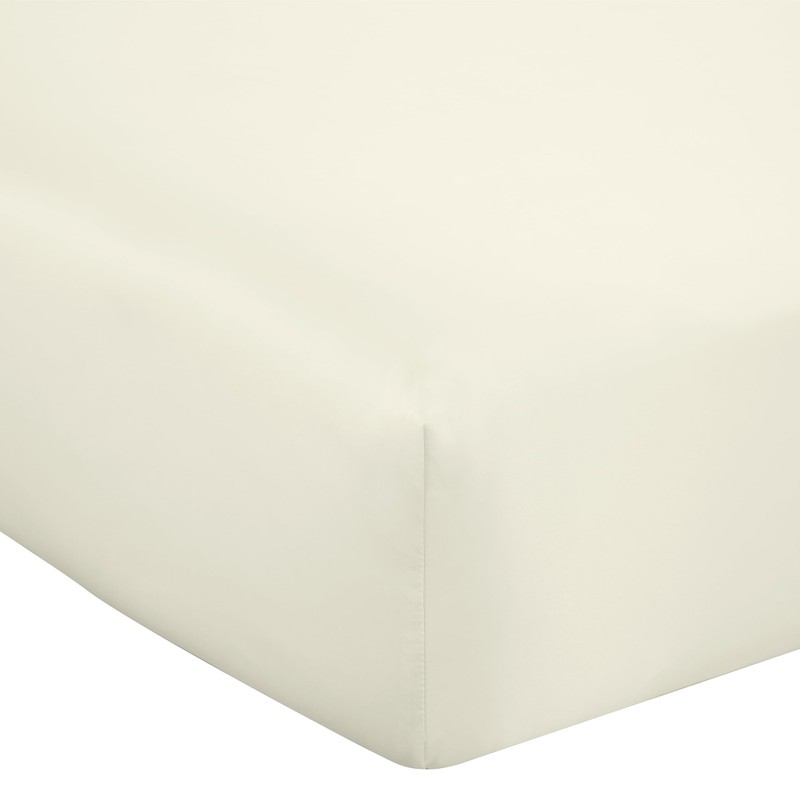 Catherine Lansfield Silky Soft Satin Super King Fitted Sheet Champagne