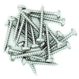 No.12 x 1.2 (6mm x 30mm) Pozi Pan Chipboard Screw - Stainless Steel (A2) (Pack of 20)