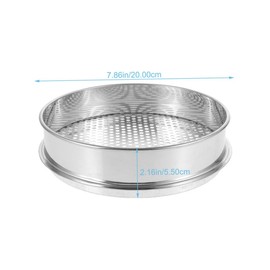 Mobestech Stainless Steel Soil Sifter Mesh Lightweight and Portable Gardening Sieve for Efficient Soil Screening for Outdoor Use and Garden Projects