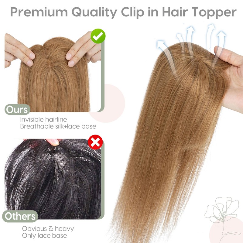 Rich Choices Hair Topper Women's Real Hair with Fringe Hairpiece