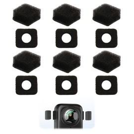 Pack of 6 Microphone Windscreen for Insta360 X4/X3 Camera, Anti-Noise Windproof Foam Accessories, Outdoor Windmuff Noise Reduction Sound Insulation Sponge Cushion Cover for Insta360 X3 Camera