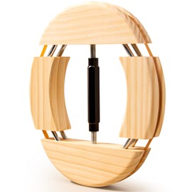 4 Way Hat Stretcher, XL Fitted Cowboy Hats Stretcher for Men, Extender Widener Shaper Fits All Caps - Solid Wood, Heavy Duty of Hat Jack Enlarger, Black, X-Large-XX-Large