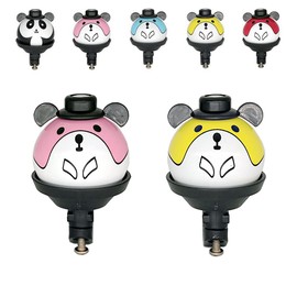 2 x Bicycle Bell Panda Mouse Children's Bicycle Bell for Children's Bicycle Bell Girls Boys for Road Bike Mountain Bike Children's Bicycles (Yellow + Pink)