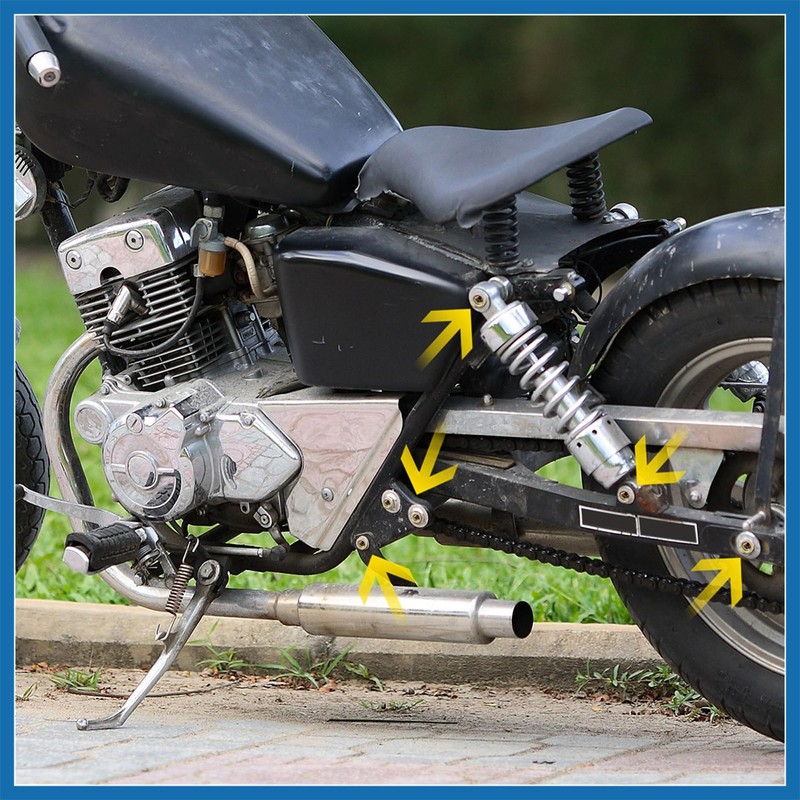 A ABSOPRO 4Pcs Silver Tone Motorcycle Rear Driven Sprocket Screw