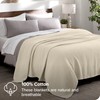 Bare Home Oyster Waffle Blanket, Throw Size 44Wx66L, 100% Cotton,