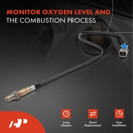 Sensor de oxígeno O2 A-Premium compatible con modelos Hyundai & Kia - Accent, Elantra, Ioniq, Sonata, Tucson, Veloster, Niro, Optima, Rio, Soul - L4 1.6L - Downstream