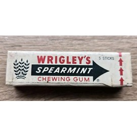 Wrigley’s 1 Vintage 1960s 1970s Pack Of Wrigley’s  Spearmint Gum RARE Sealed
