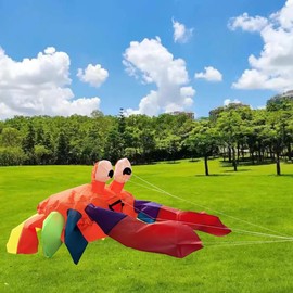 Seaside, Beach, Lawn, Large Decorations, Colorful Crabs Wind Emblem, Decorations, Jumping with The Wind, Beach Decorations, Park Lawns, Ground Kites
