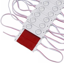 3000K Warm White LED Modules for Sign 1.2W Waterproof Decorative Light for Advertising Lightbox Letter with Tape Adhesive Backside (100pcs Pack)