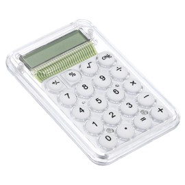 PATIKIL Desktop Calculator, Large 8 Digit LCD Display Mini Pocket Portable Desk Calculator Standard Function for Home Office Style 1, White