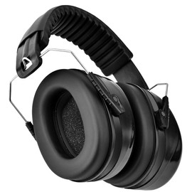 Soundproof Earmuffs SNR 35 Noise Reduction Hearing Protection Safety Earmuffs Suitable for 110 dB Environment (8.00 x 4.00 x 8.00 cm, Black), black