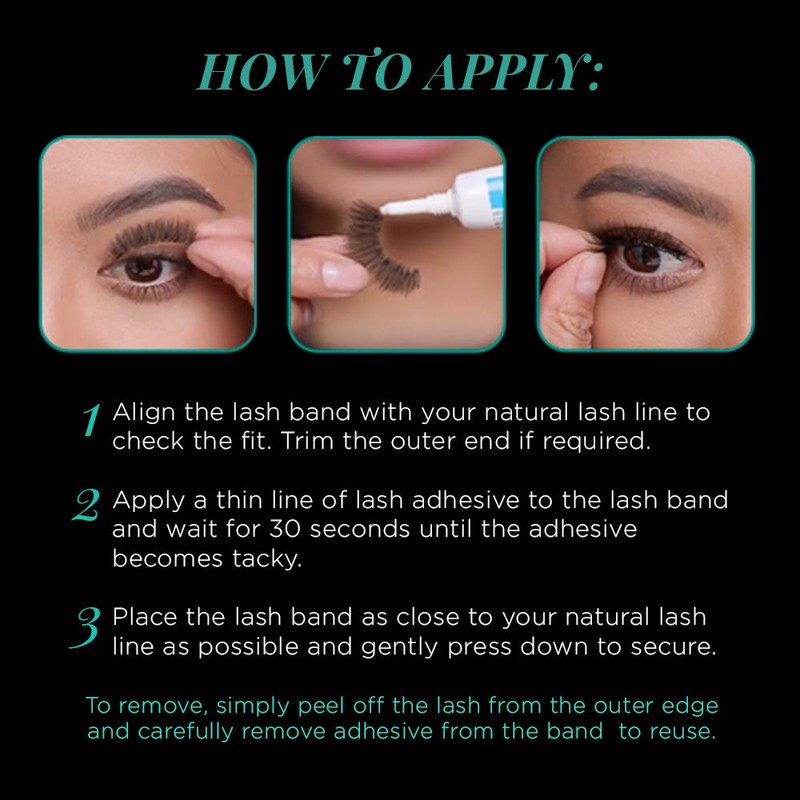 Ardell Natural Lashes False Eyelashes 105 - Black, Lightweight, Full