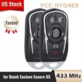 KEYECU 2x Smart Remote Key Fob 5 Button for Buick Encore GX Enclave 2020 - 2023 HYQ4ES