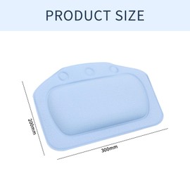 Bath Pillow Bath Spa Pillow Bath Pillow with Non-Slip Suction Cups, 4D Air Mesh Technology and Bath Accessories Men and Women, Comfortable Support Function for Head, Shoulder, Neck