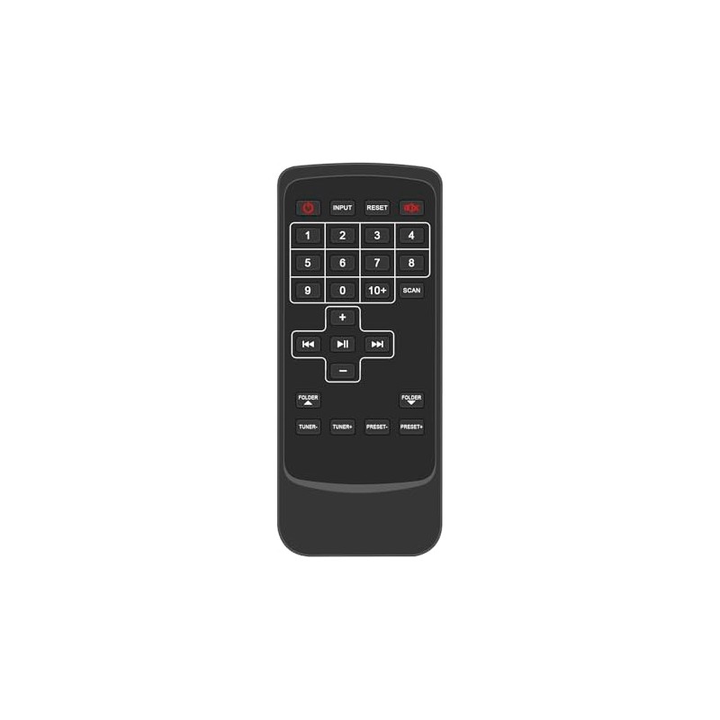 Replacement Remote Control Applicable for Rockville RHB70 Home Theater Compact