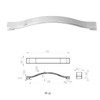 Decoranddecor Bow Style Polished Chrome Kitchen Bathroom Cabinet Door Drawer