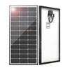 JJN 100 Watt Solar Panels, 10BB Monocrystalline 12V 100W Solar