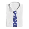 SKT T1 Men's Blue Airplane Neckties, Paper Airplane with Dotted