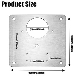 Hinge Repair Plate, 4PCS Cabinet Hinge Repair Plate with Holes, Stainless Steel Hinge Repair Brackets with Screws Kitchen Cupboard Door Hinge Repair Brackets