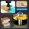 WOBLLMX 8 mm Shank Disc Groove Cutter, L5 mm 4-Teeth