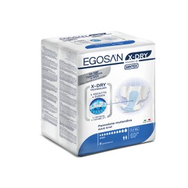 Egosan Adult Incontinence Diaper Briefs 8 Hour X-Dry Protection for Highest Absorbency with Adjustable Tabs Disposable for Men and Women (X-Large (8-Count))