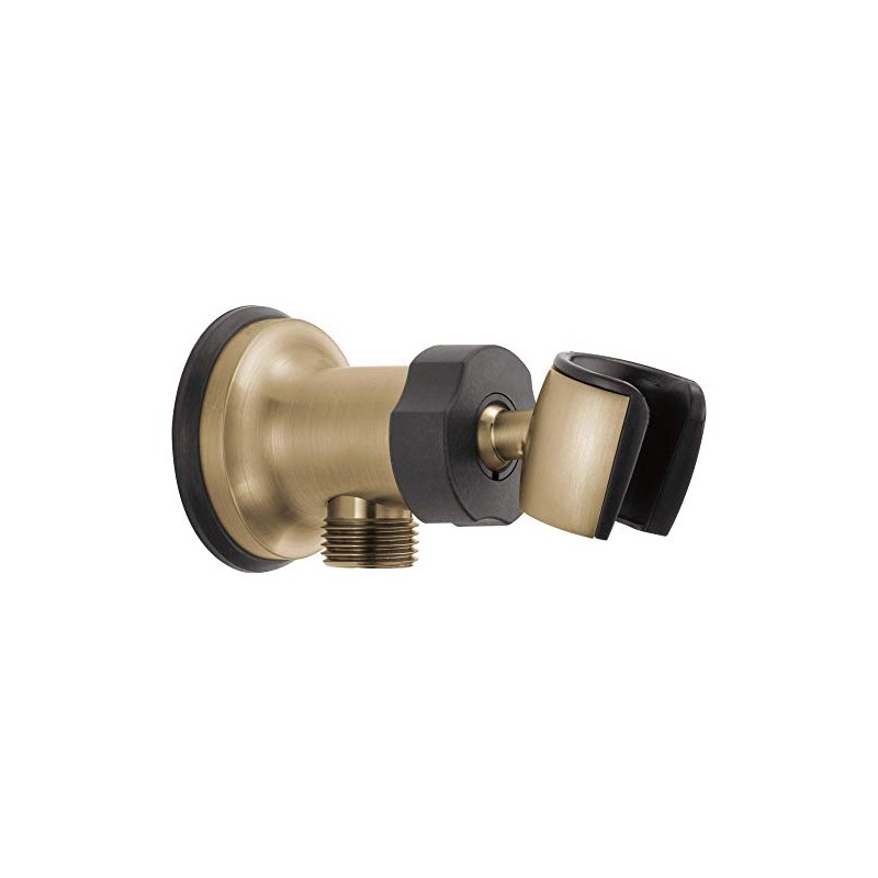 DELTA FAUCET U4985-CZ-PK Elbow Wall Supply Hand Shower Mount, Champagne
