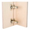 Blumotion Inset Face Frame Hinges with Covers and Mounting Plates for Cabinets