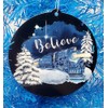 North Pole Express Train Themed Christmas Ornament - Believe