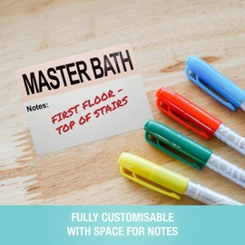 500 Moving Home Box Labels (50 Stickers Each) for Removals from Houses, Flats and Apartments, Moving Labels for Boxes - Fragile, Bedrooms, Bathrooms, Kitchen, and Extra