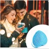 Mpowtech Cute Heart Shaped Compact Mirror for Purse,Blue Travel Mirror